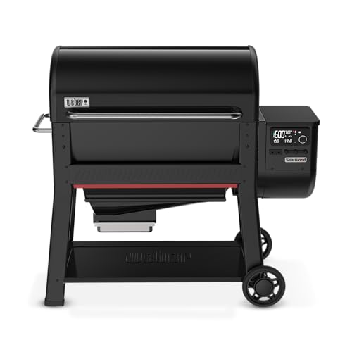 Weber Searwood XL 600 Wood Pellet Smoker Grill with Wi-Fi and...