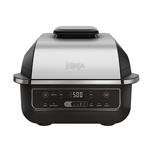 Ninja EG201 Foodi 6-in-1 Indoor Grill with Air Fry, Roast, Bake,...