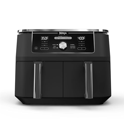 Ninja DZ401 Foodi 10 Quart 6-in-1 DualZone XL 2-Basket Air Fryer with...