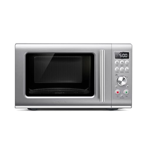 Breville BMO650SIL Compact Wave Soft Close Countertop Microwave Oven,...