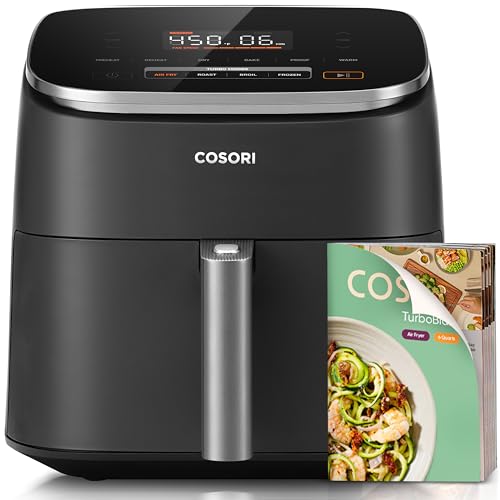 Cosori 9-in-1 TurboBlaze Air Fryer 6 Qt, PFAS-Free Ceramic Coating,...