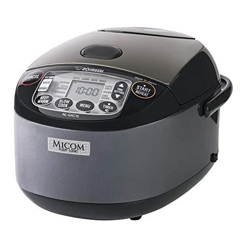 Zojirushi NL-GAC10BM 5.5 Cup Uncooked Umami Micom Rice Cooker and...