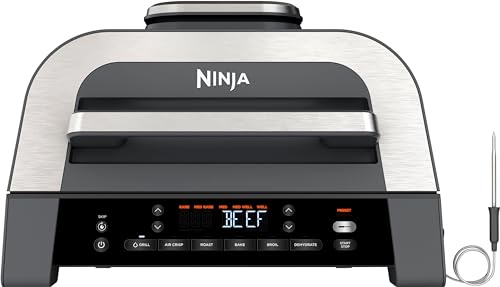 Ninja DG551 Foodi Smart XL 6-in-1 Indoor Grill with Air Fry, Roast,...