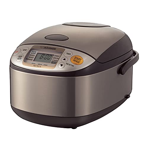 Zojirushi NS-TSC10 5-1/2-Cup (Uncooked) Micom Rice Cooker and Warmer,...