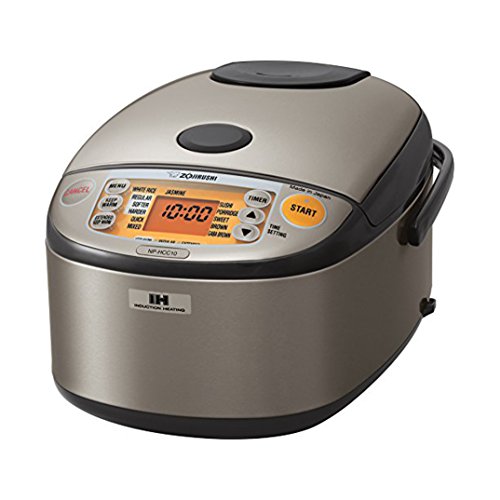 Zojirushi NP-HCC10XH Induction Heating System Rice Cooker and Warmer,...
