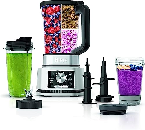 Ninja SS351 Foodi Power Pitcher System, Smoothie Bowl Maker, 4in1...