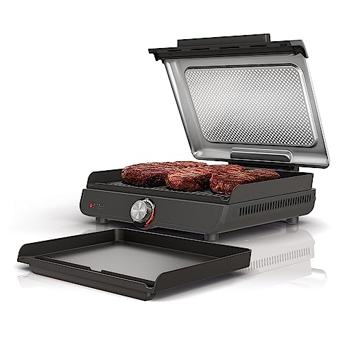 Ninja GR101 Sizzle Smokeless Indoor Grill & Griddle (Renewed),...