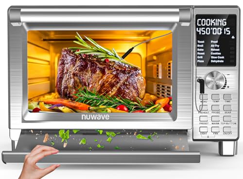Nuwave Bravo XL Pro Air Fryer Toaster Oven, Improved 100% Super...