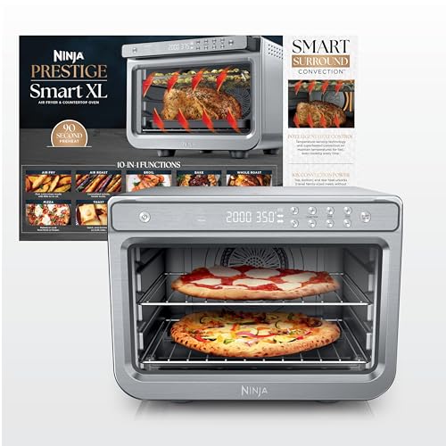 Ninja Air Fryer & Toaster Oven Combo | 10-in-1 Prestige Smart XL...