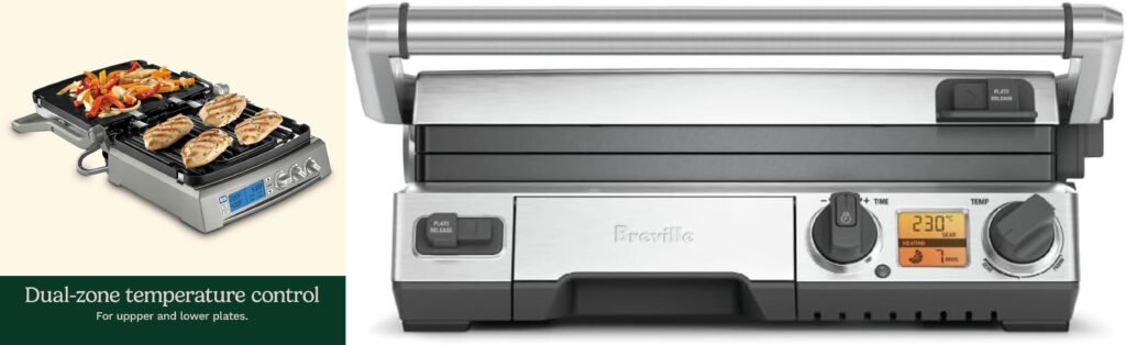 Cuisinart Griddler Elite vs Breville Smart Grill: Comparison for Features, Performance & Value